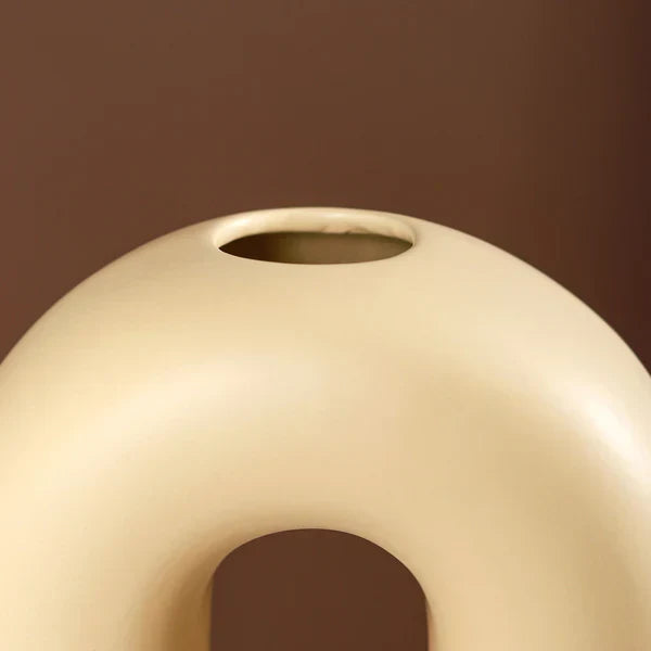 Capsule Donut Vase - Pastel Yellow