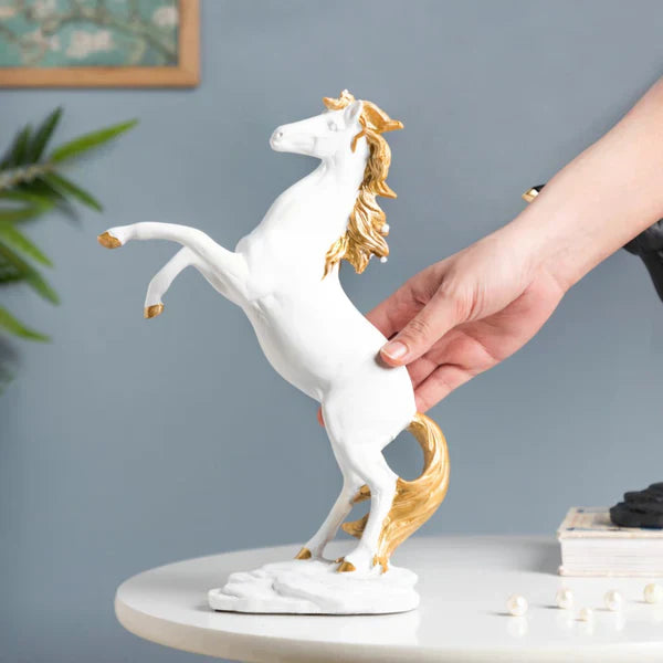 Horse Sculpture Décor Piece - White ( 11.5 Inch)